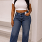 Zara ankle length high-rise jeans