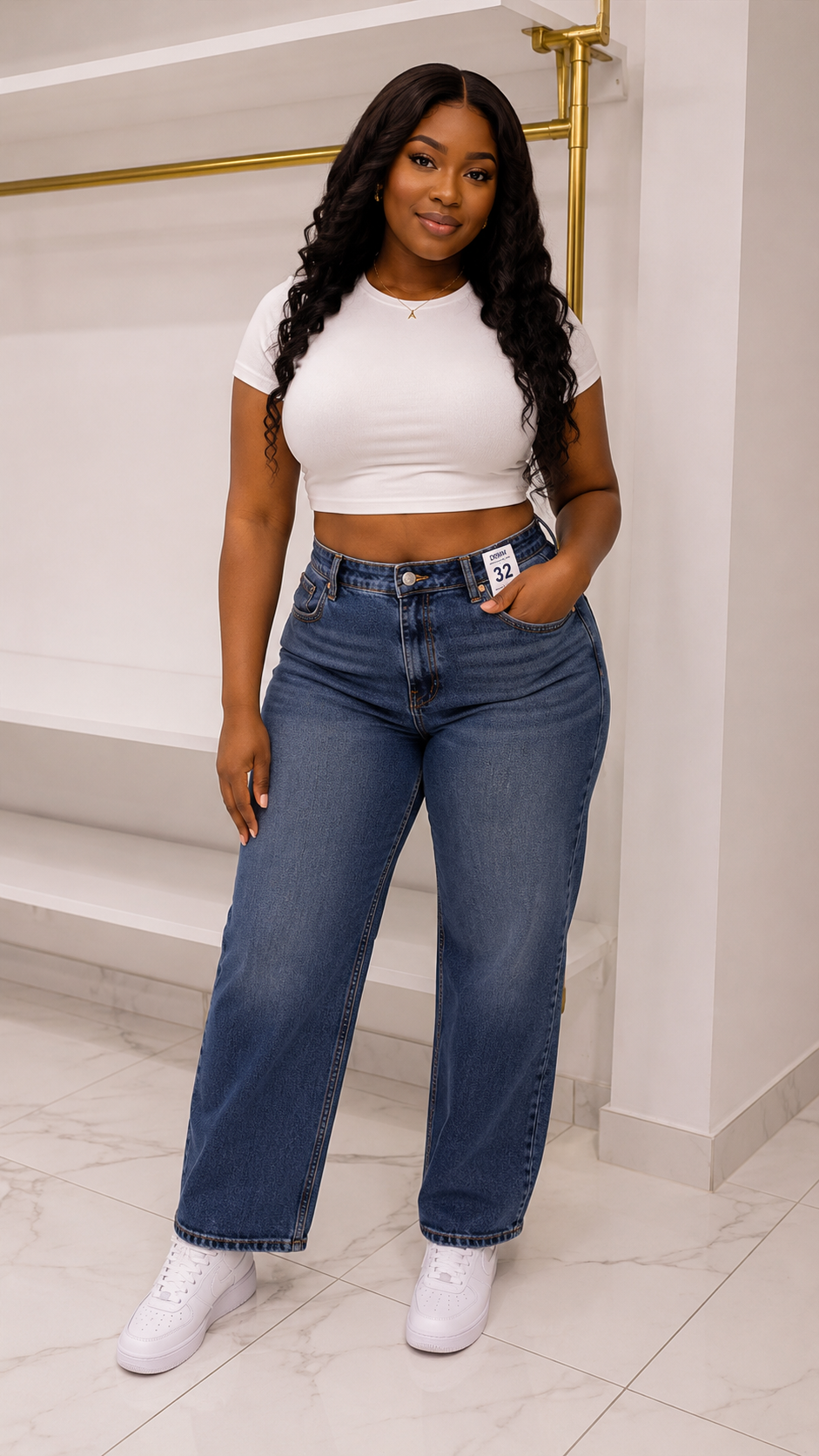 Zara ankle length high-rise jeans