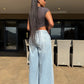 Primark blue wide leg jeans