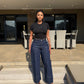 Primark blue wide-leg jeans