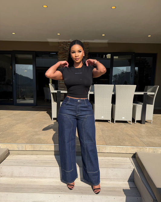 Primark blue wide-leg jeans