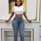 Gap high rise straight leg jeans