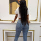 Gap high rise straight leg jeans
