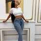 Gap high rise straight leg jeans