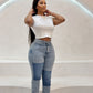 Gap high-rise blue skinny jeans