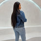 Gap high-rise blue skinny jeans