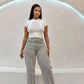 Mango Grey high-rise boyfriend jeans