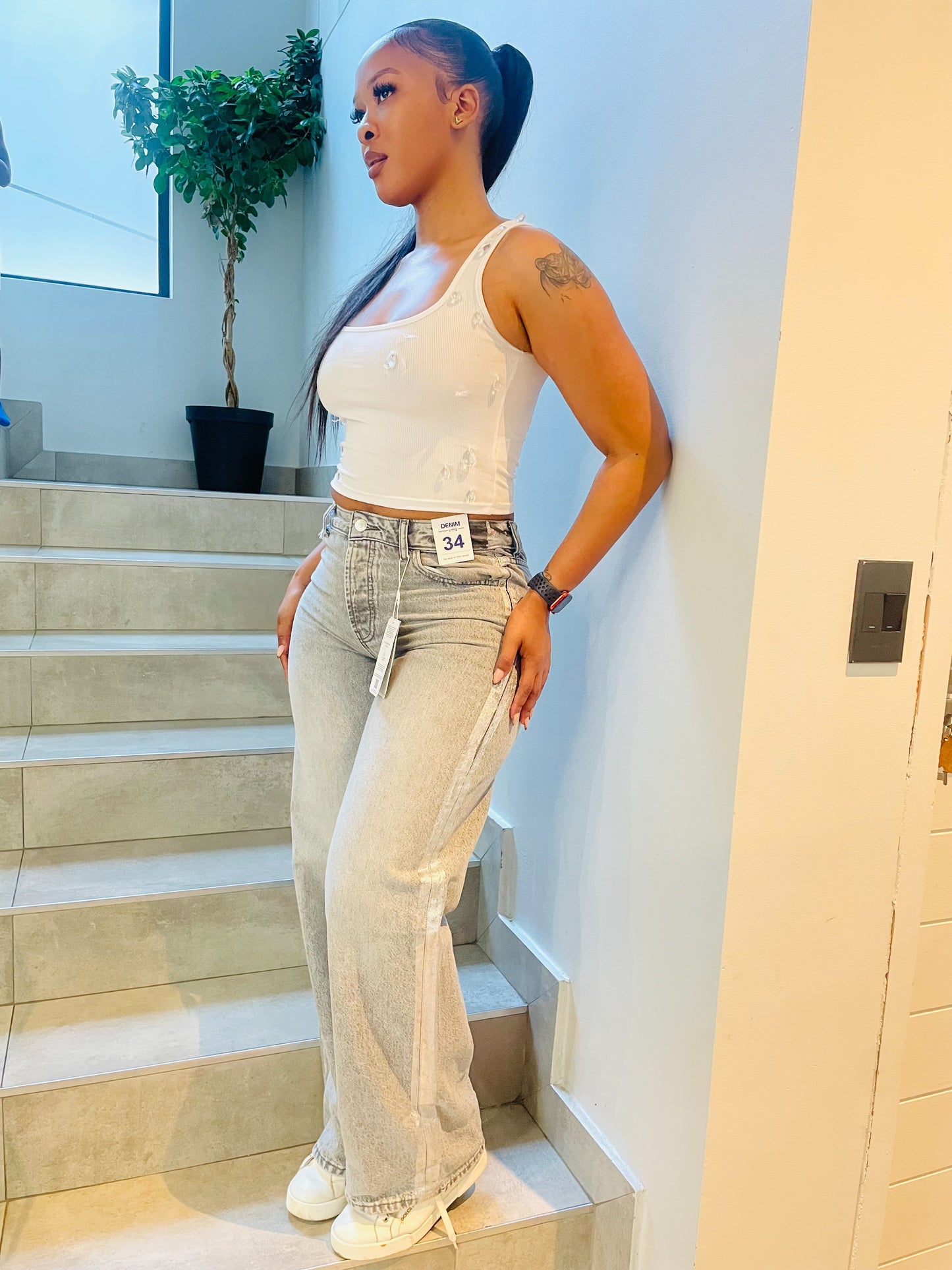 Kiabi Grey boyfriend jeans