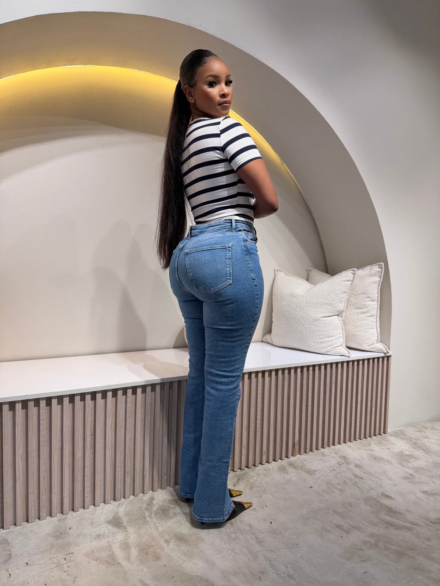 Zara Skinny high-rise jeans