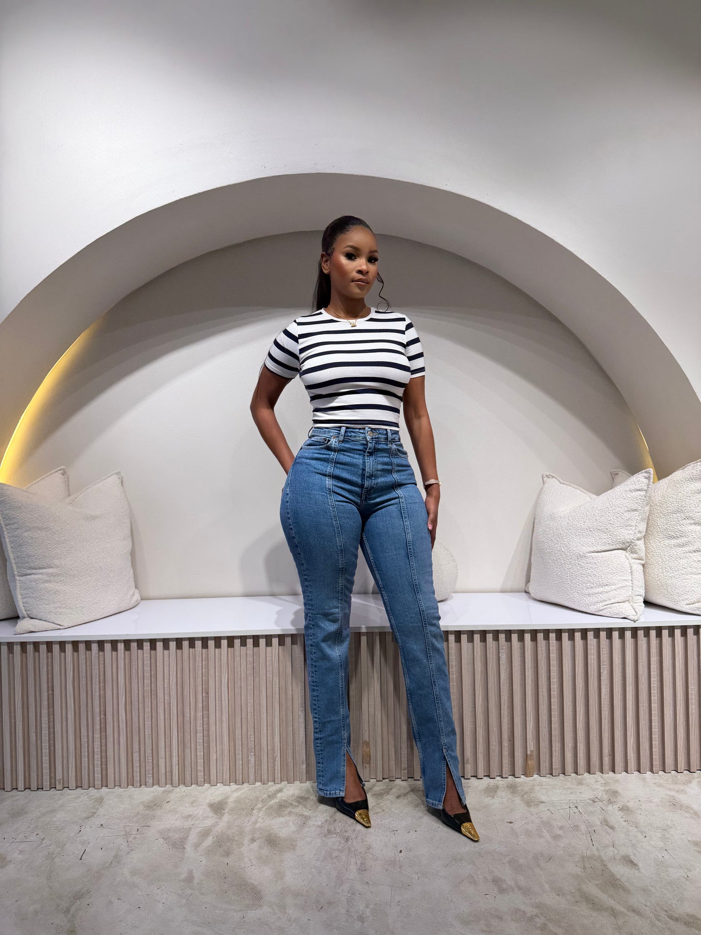 Zara Skinny high-rise jeans